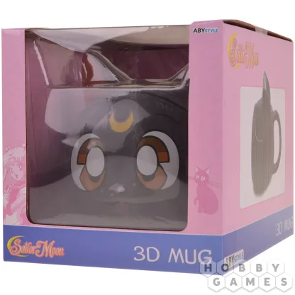 Кружка 3D с крышкой Sailor Moon Luna фото 3